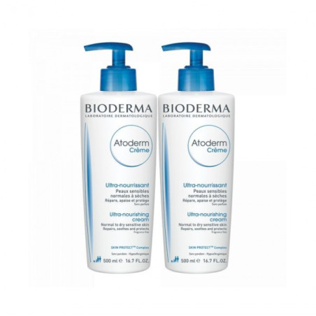 Bioderma Atoderm Pack Creme Hidratante 2x500ml