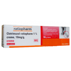 Clotrimazol Ratiopharm 1% Creme 10 mg/g Bisnaga 50 g