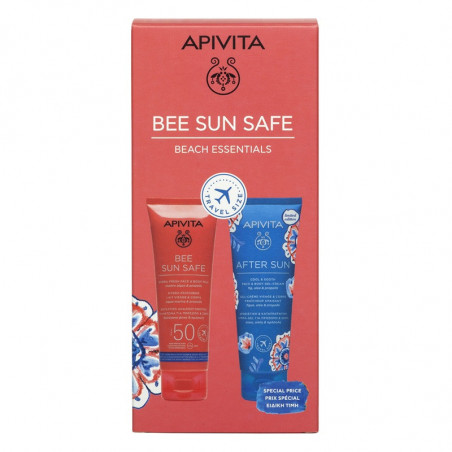 Apivita Pack Bee Sun Safe Protetor Solar Leite Corpo e Rosto SPF50 100ml + Pos Solar 100ml
