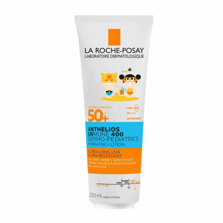 La Roche Posay Anthelios Protetor Solar Loçao Wet Skin Dermo-Pediatrico SPF50+ 200ml + Oferta Poncho Infantil