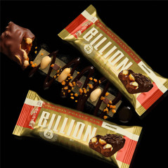 Prozis Pack 2x Billion Barra Proteica de Amendoim Sabor Amendoim e Chocolate de Leite 65gr