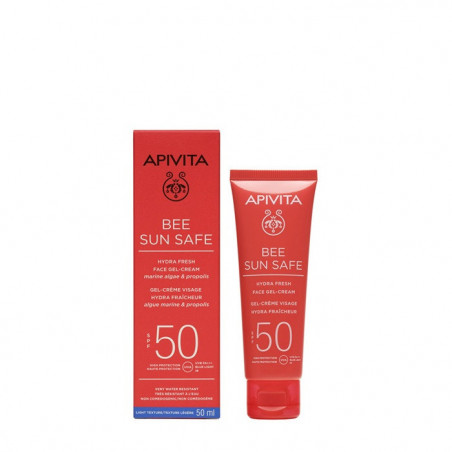Apivita Bee Sun Safe Gel-Creme Rosto Hidra Refrescante SPF50+ 50ml