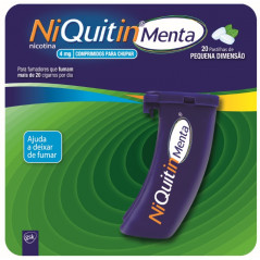 Niquitin Menta Comprimido para chupar 4 mg Recipiente para comprimidos - 20 un