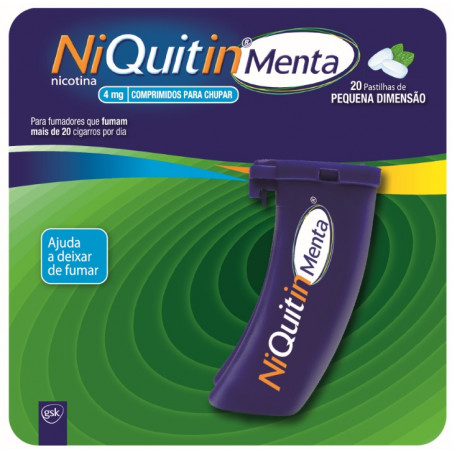 Niquitin Menta Comprimido para chupar 4 mg Recipiente para comprimidos - 20 un