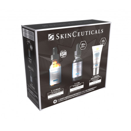 Skinceuticals Coffret CE Ferulic 30ml + P-Tiox 30ml + Advanced Brightening UV Defense SPF50 15ml