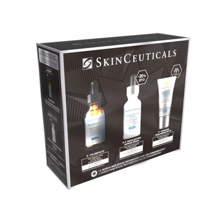 Skinceuticals Coffret Phloretin CF 30ml + Discoloration Defense Serum 30ml + Advanced Brightening UV Defense 15ml