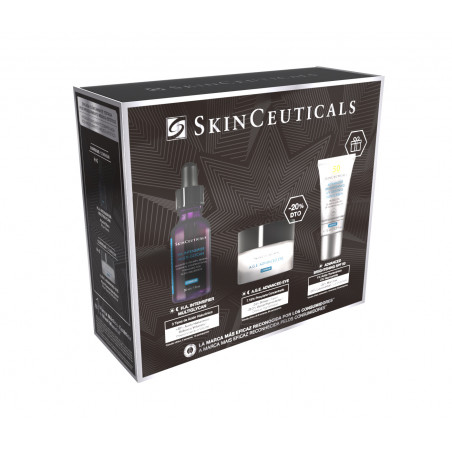 Skinceuticals Coffret HA Intensifier Multi-Glycan 30ml + A.G.E. Advanced Eye 15ml + Advanced Brightening UV Defense 15ml