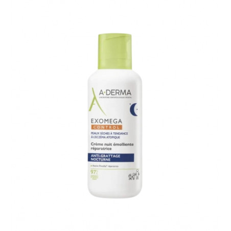 A-Derma Exomega Control Creme de Noite Reparador Antiprurido 400ml