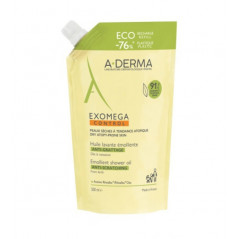 A-Derma Exomega Control Óleo de Banho Pele Atópica Recarga 500ml