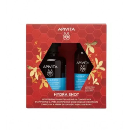 Apivita Coffret Champô Hidratante 250ml + Condicionador Hidratante Sem Enxaguamento 100ml