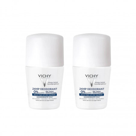 Vichy Pack Desodorizante Roll-On Toque Seco 24h 2x50ml