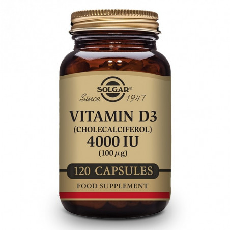 Solgar Vitamina D3 4000UI 120 Cápsulas