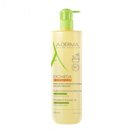 A-Derma EXOMEGA CONTROL Óleo de limpeza pele Seca a Atópica 750ml