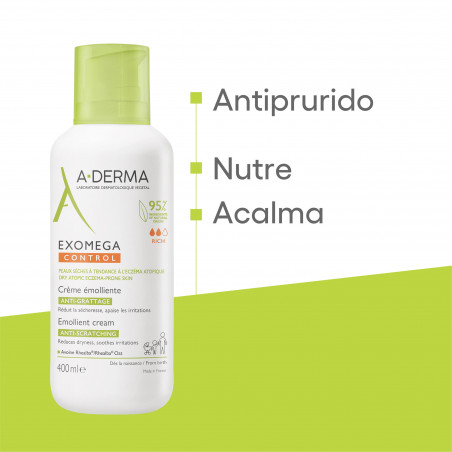 A-Derma EXOMEGA CONTROL Creme pele Seca a Atópica 400ml