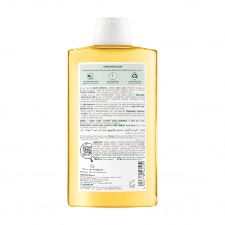 Klorane Camomila Champô Cabelo Loiro 400ml
