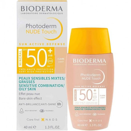 Bioderma Photoderm Nude Touch SPF50+ Claro 40ml
