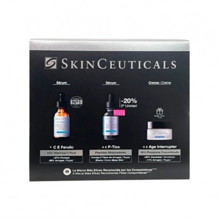 Skinceuticals C E Ferulic Sérum 30ml + P-Tiox Sérum 30ml + A.G.E. Interrupter Advanced Creme 15ml Coffret