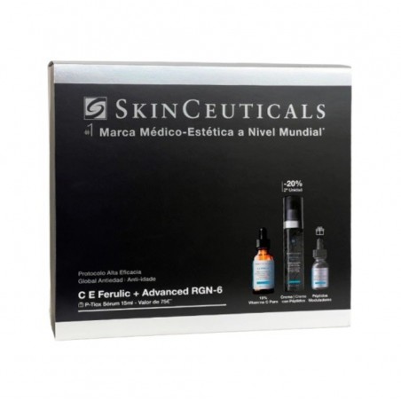 Skinceuticals C E Ferulic 30ml + Advanced RGN-6 50ml + P-Tiox 15ml Coffret