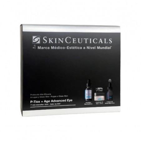 Skinceuticals P-Tiox Sérum 30ml + A.G.E Advanced Eye 15ml + H.A. Intensifier Multi-Glycan Sérum 15ml Coffret