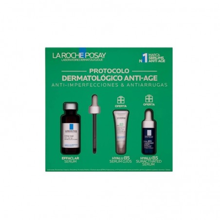 La Roche Posay Effaclar Sérum 30ml + Hyalu B5 Sérum Olhos 5ml + Hyalu B5 Suractivated Sérum 10ml Coffret