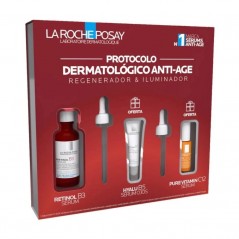 La Roche Posay Retinol B3 Sérum 30ml + Pure Vitamin C12 Sérum 10ml + Hyalu B5 Sérum Olhos 5ml Coffret
