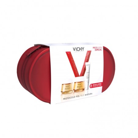 Vichy Neovadiol Magistral Dia 50ml + Creme Noite 50ml + Capital Soleil UV-Age Daily SPF50+ 15ml + Bolsa Coffret