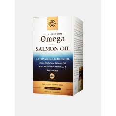Solgar Full Spectrum Óleo de Salmão Selvagem Do Alasca 120 cápsulas