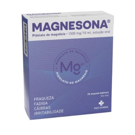 Magnesona Solução oral 1500 mg/10 ml Ampola - 20 un - 10 ml