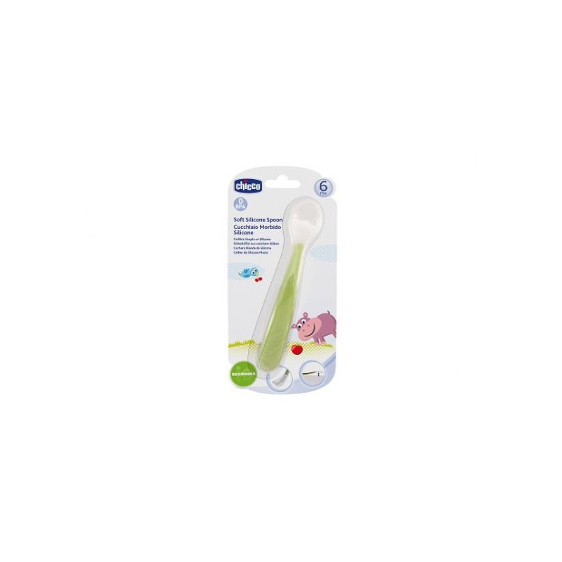 Chicco Colher De Silicone 6m+ Verde Up