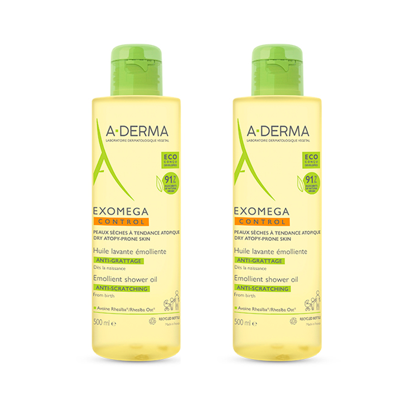 A-Derma Exomega Control Gel Lavante Emoliente 2 em 1 Corpo e Cabelo 200ml