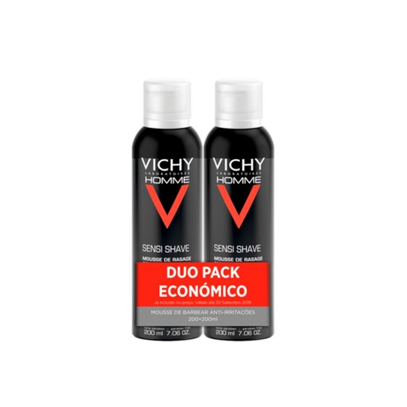 Vichy Homme Mousse Barbear 2x200ml