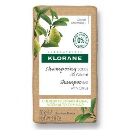 Klorane Shampoo Sólido Cidra 80g