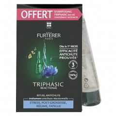 Rene Furterer Pack Triphasic Reactional 12x5ml + Shampoo Anti-Queda 100ml