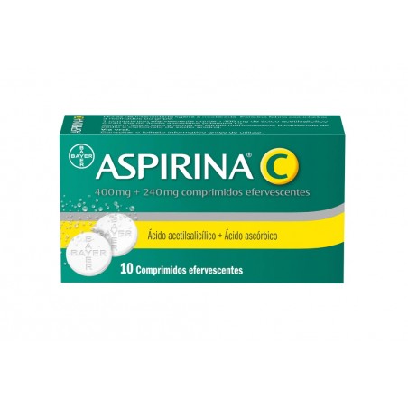 Aspirina C Comprimido efervescente 400 mg + 240 mg Fita termossoldada - 10 un