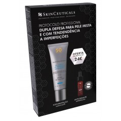 Skinceuticals Pack Oil Shield UV Defense SPF50 30ml + Silymarin CF Sérum 4ml