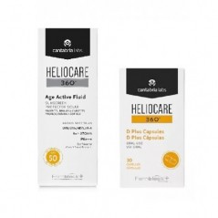 HHeliocare Pack 360º Protetor Solar Age Active Fluid FPS50+ 50ml + 360º D Plus Cápsulas x30