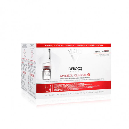 Vichy Dercos Aminexil Clinical 5 - Mulher 42 Ampolas