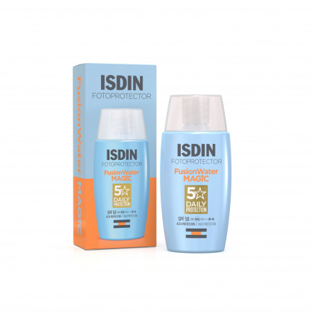 Isdin Fotoprotector Fusion Water Magic SPF50 50ML - Protetor solar facial ultraligeiro