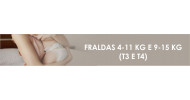 Fraldas 4-11 Kg e 9-15 Kg (T3 e T4)